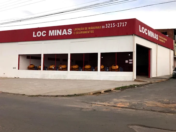 Fachada da Locminas MOC - Locação de Máquinas e Equipamentos